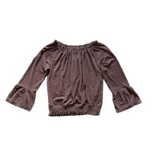 着画☆3870【トップス×スカート】グレンチェックリブフレアメロウ長袖