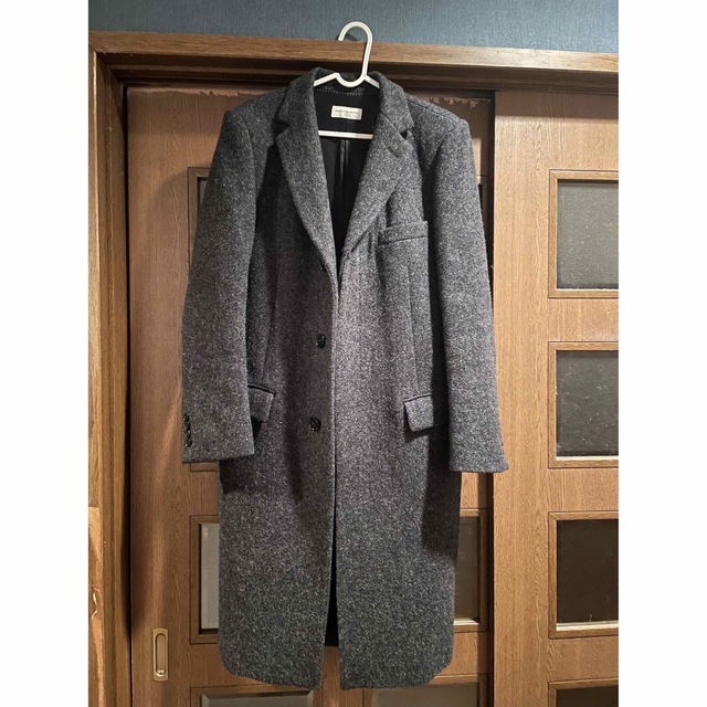 【完売】 DRIES - NOTEN VAN DRIES VAN チェスターコート ウールツイードメルトン NOTEN チェスターコート