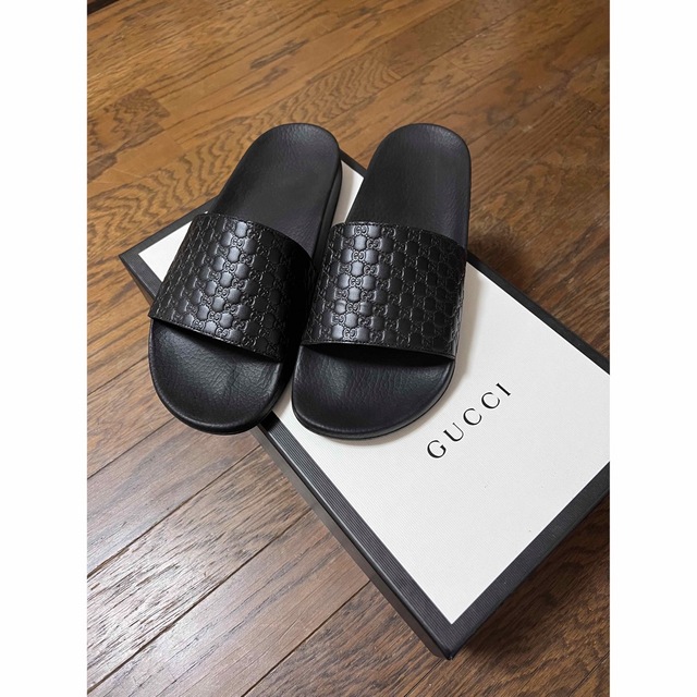 Gucci(グッチ)のGUCCI  567115 ラバースライドサンダル　新品同様　27〜28センチ メンズの靴/シューズ(サンダル)の商品写真