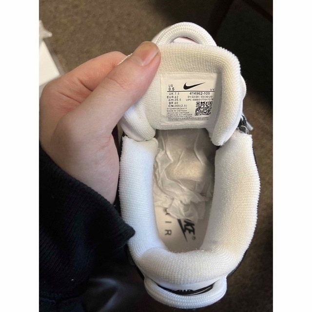 NIKE モアテン モアアップテンポ ホワイト/ブラック NIKE モアテン モアアップテンポ ホワイト/ブラック