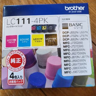 ブラザー(brother)のbrother インクカートリッジ LC111-4PK 4色(その他)