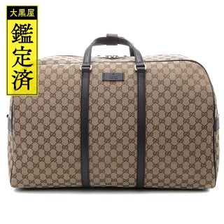 グッチ(Gucci)のグッチ　2WAYボストンバッグ　ベージュ/ブラウン　キャンバス/カーフ【435】(ボストンバッグ)