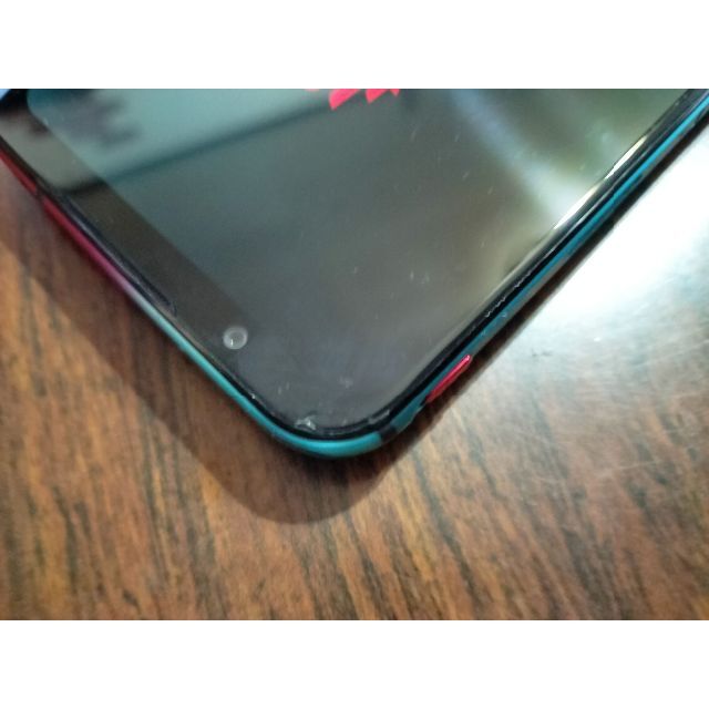 ANDROID(アンドロイド)のカドに画面割れ nubia RedMagic 5S　スナドラ　ゲーミングスマホ スマホ/家電/カメラのスマートフォン/携帯電話(スマートフォン本体)の商品写真