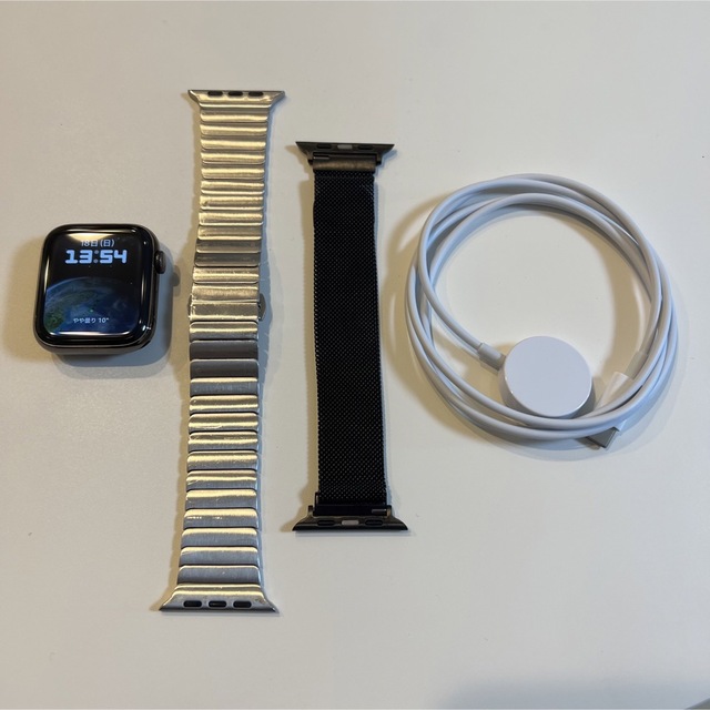 Apple Watch 6 グラファイトステンレス 44mm バンド2本セット