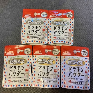 マルハニチロ(Maruha Nichiro)のゼライス　ゼラチンパウダー　詰め替え用5個(菓子/デザート)