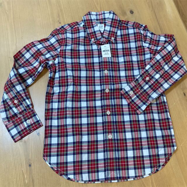 GAP Kids(ギャップキッズ)の【新品】GAP チェックシャツ　120 cm キッズ/ベビー/マタニティのキッズ服男の子用(90cm~)(ブラウス)の商品写真