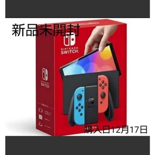 ニンテンドースイッチ(Nintendo Switch)の新品未開封 任天堂 Nintendo Switch (有機ELモデル) Joy-(携帯用ゲーム機本体)