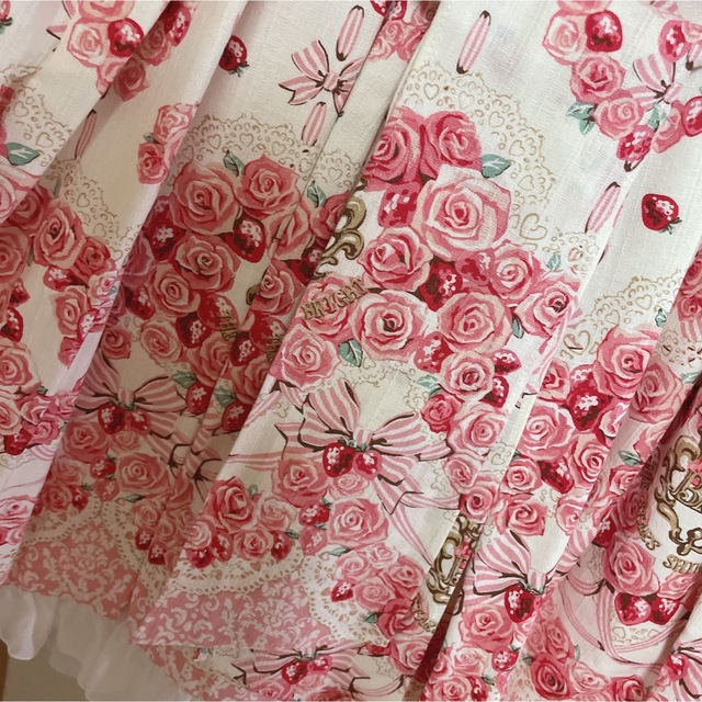 BABY,THE STARS SHINE BRIGHT - ローズいちご柄 JSK の通販 by BABY,THE STARS SHINE BRIGHT - ローズいちご柄 JSK の通販 by