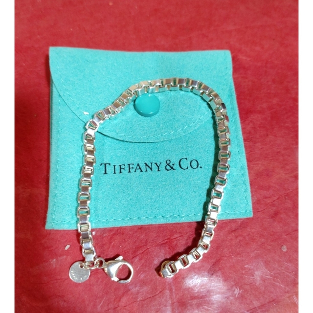 銀製/Tiffany/ベネチアブレスレット/袋附き/SILVER925/装飾品/