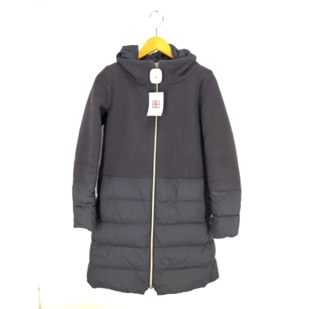 国際ブランド】 ダウンコート ウール切替え Herno(ヘルノ) - HERNO
