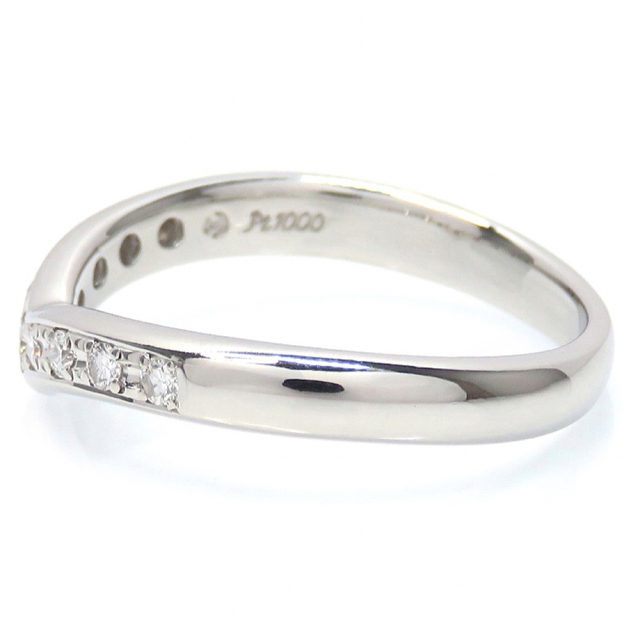 黒 桜古典 TASAKI タサキ Pt1000 ダイヤモンド0.12ct リング カーブ
