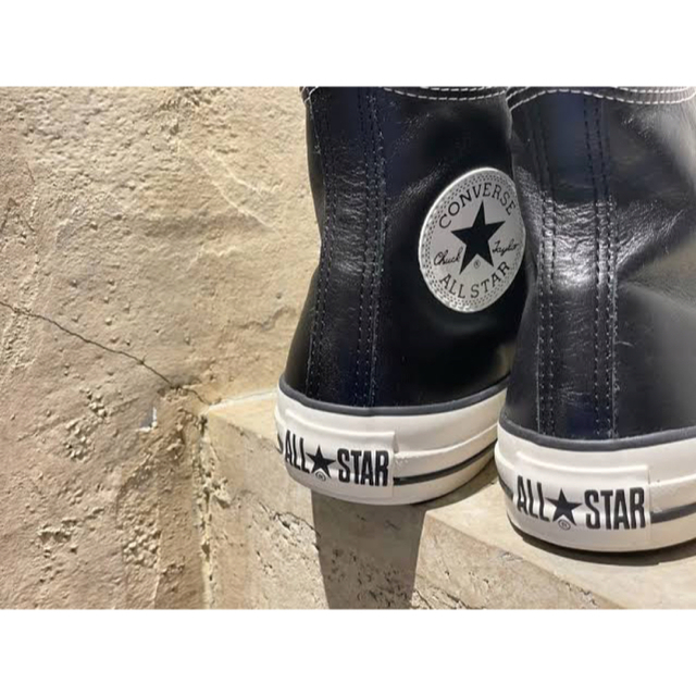 希少★CONVERSE オールスター オリーブグリーンレザー HI 26.5cm