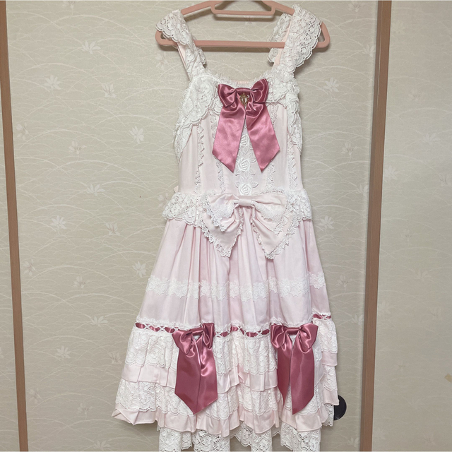 Dreaming Lace JSK ピンクワンピース