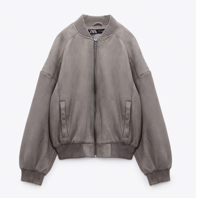 ZARA - ZARA(ザラ)☆スエード風ボンバージャケット☆今季の ZARA - ZARA(ザラ)☆スエード風ボンバージャケット☆今季の