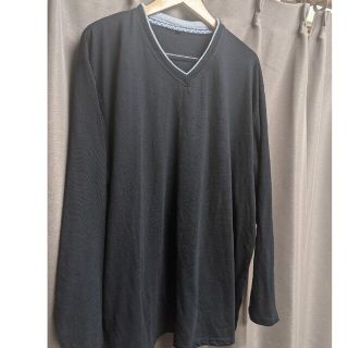 大きいサイズ　黒ロンT  5L(Tシャツ/カットソー(七分/長袖))