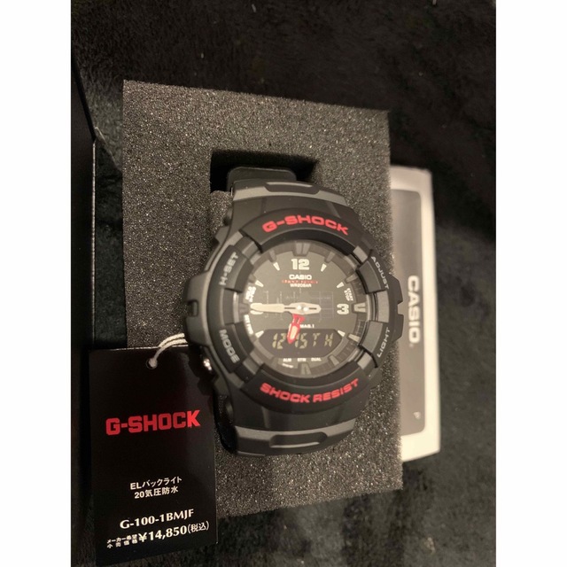 G-SHOCK(ジーショック)のCasio G-SHOCK  G-100-1BMJF アナログ　黒　ブラック メンズの時計(腕時計(アナログ))の商品写真