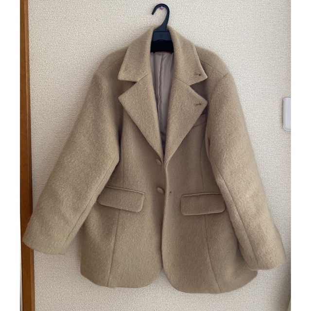 Ameri VINTAGE(アメリヴィンテージ)のAMERI UND 2WAY MOHAIR SHAGGY BIG JACKET レディースのジャケット/アウター(テーラードジャケット)の商品写真