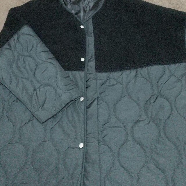 完売品 アンティカ キルティング ボアコート ブラック レディースのジャケット/アウター(その他)の商品写真