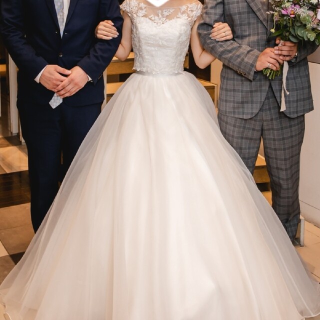 おトク情報がいっぱい！ ウエディングドレス 一点もの テラコッタ 結婚