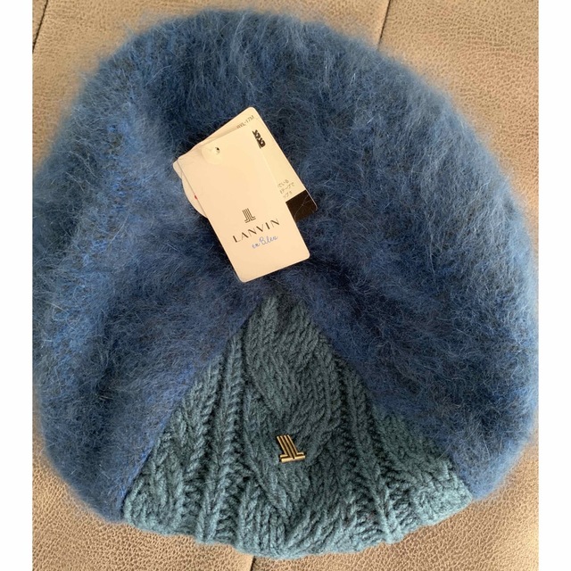 LANVIN en Bleu(ランバンオンブルー)の新品未使用　ランバンオンブルー　ベレー帽 レディースの帽子(ハンチング/ベレー帽)の商品写真