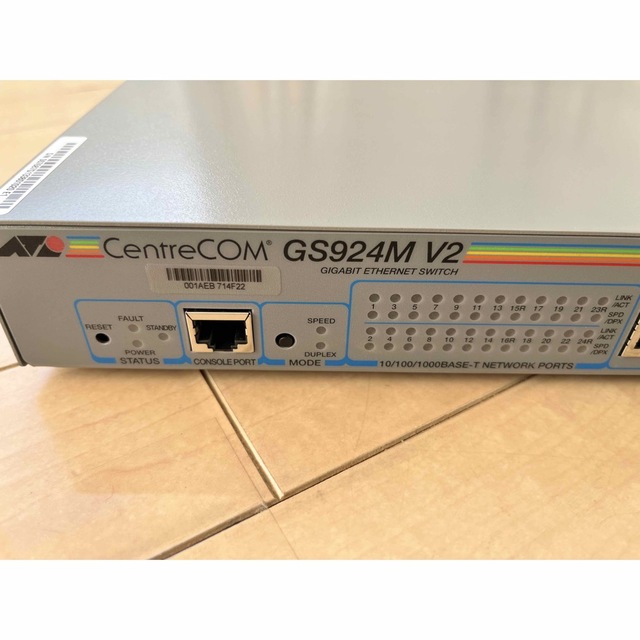 ヴィンテージ復刻 Allied Telesis CENTRECOM GS924L V2(ROHS