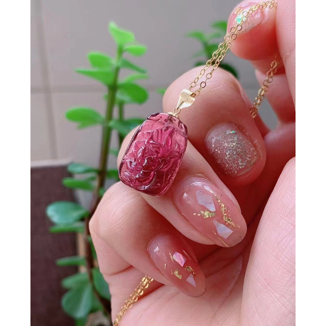 ⭐︎【高級】トルマリン ペンダントトップ k18 18x12.8x4.8mm ⭐︎【高級】トルマリン ペンダントトップ k18 18x12.8x4.8mm