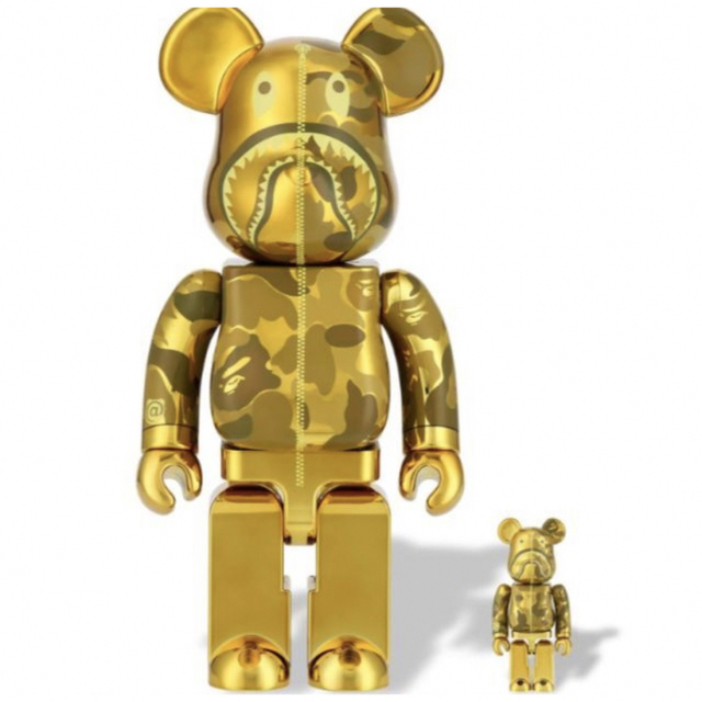 BE@RBRICK BAPECAMO SHARK 100％ & 400％