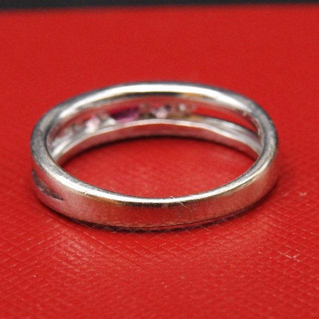正規品】ELLE エル K18 色石 ダイヤモンド D0.02ct リング-