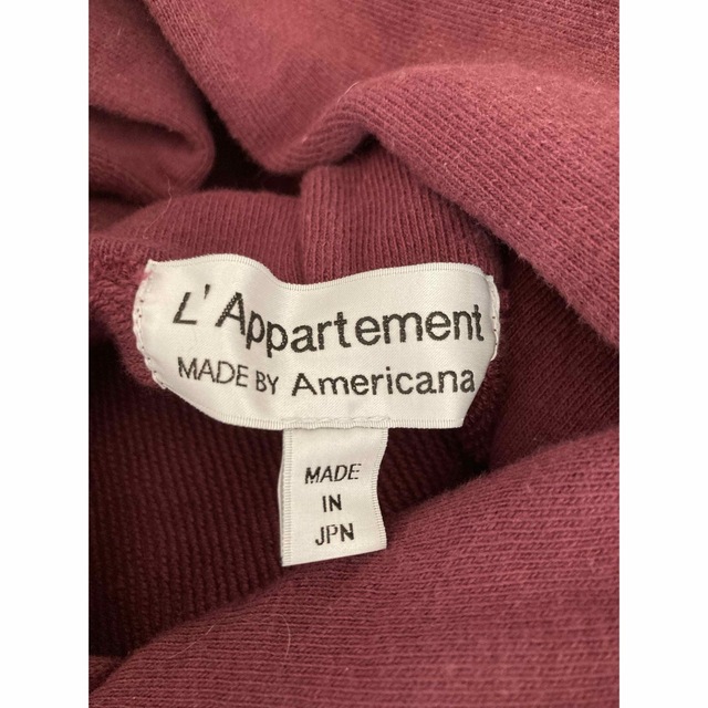 L'Appartement DEUXIEME CLASSE(アパルトモンドゥーズィエムクラス)のAmericana college logo hoodie レディースのトップス(パーカー)の商品写真