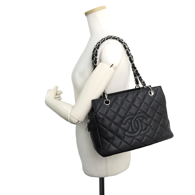 CHANEL - シャネル CHANEL チェーン ショルダー トートバッグ キャビア