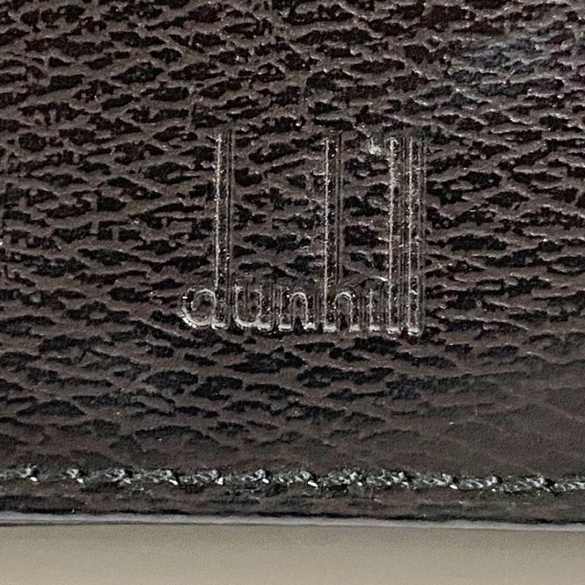 Dunhill(ダンヒル)のdunhill ダンヒル 名刺入れ レザー ブラック 黒 中古　カードケース メンズのファッション小物(名刺入れ/定期入れ)の商品写真