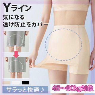 Yライン 防止　ペチパンツ　スパッツ　カバー　インナー　ペチコート　透けない(その他)