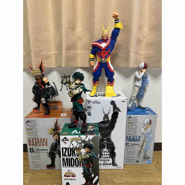 ヒロアカ一番くじ主役3点セット+BWFCオールマイト
