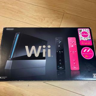 ウィー(Wii)のNintendo Wii RVL-S-KABN 黒　セット(家庭用ゲーム機本体)