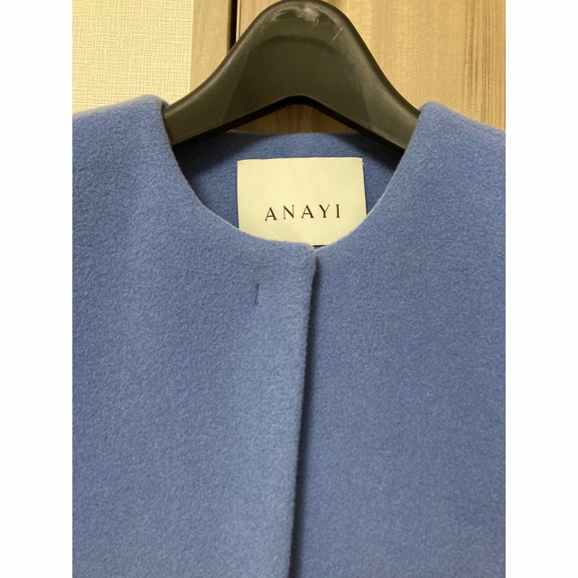 ANAYI(アナイ)のANAYI ブルーロングコート レディースのジャケット/アウター(ロングコート)の商品写真