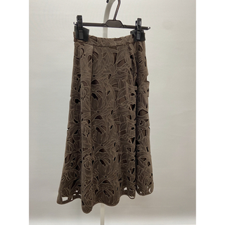 マーキュリーデュオ(MERCURYDUO)のマーキュリーデュオ購入　ブラウン刺繍スカート　新品未使用タグ付き(ロングスカート)