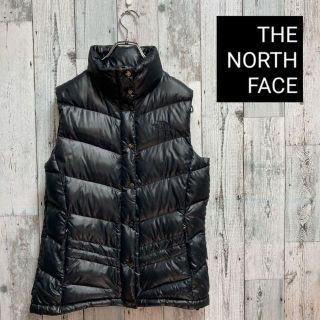 ザノースフェイス(THE NORTH FACE)のノースフェイス　ダウンベスト　700フィル　ブラック　レディースL相当(ダウンベスト)