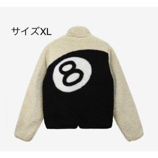 ステューシー(STUSSY)の【新品】8 BALL SHERPA JACKET  XLサイズ  NATURAL(ブルゾン)