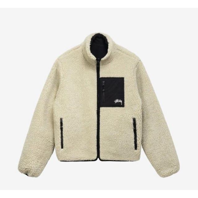 STUSSY - 【新品】8 BALL SHERPA JACKET Lサイズ NATURALの通販 by HDK ...