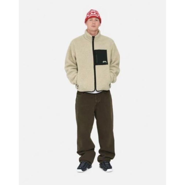 STUSSY - 【新品】8 BALL SHERPA JACKET Lサイズ NATURALの通販 by HDK