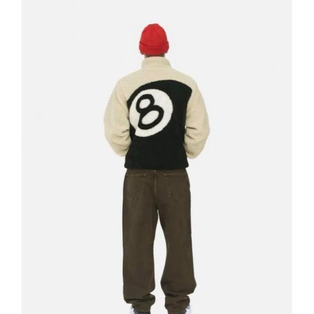 STUSSY - 【新品】8 BALL SHERPA JACKET Lサイズ NATURALの通販 by HDK