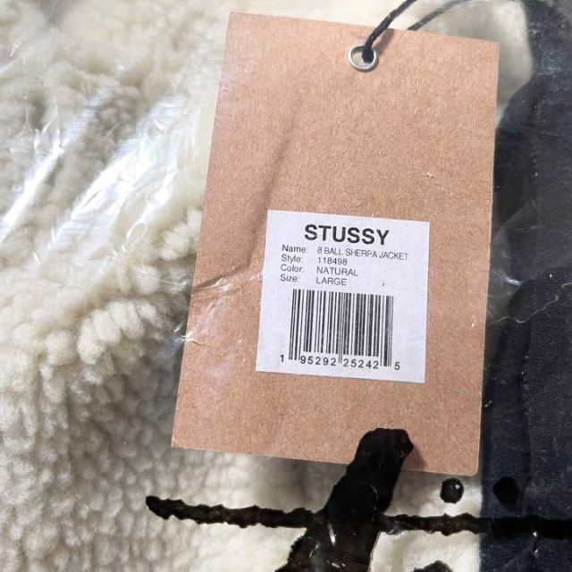 STUSSY - 【新品】8 BALL SHERPA JACKET Lサイズ NATURALの通販 by HDK