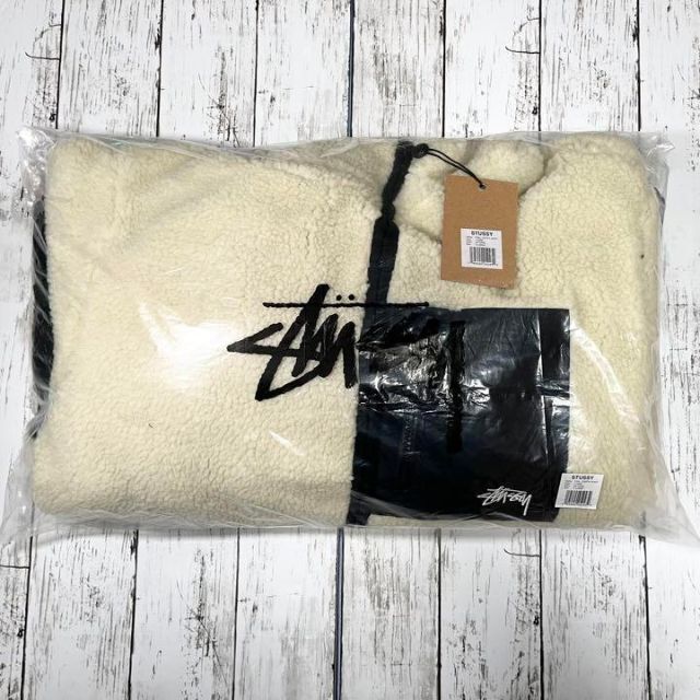 STUSSY - 【新品】8 BALL SHERPA JACKET Lサイズ NATURALの通販 by HDK