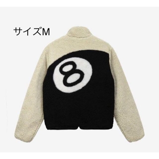 ステューシー(STUSSY)の【新品】8 BALL SHERPA JACKET  Mサイズ  NATURAL(ブルゾン)