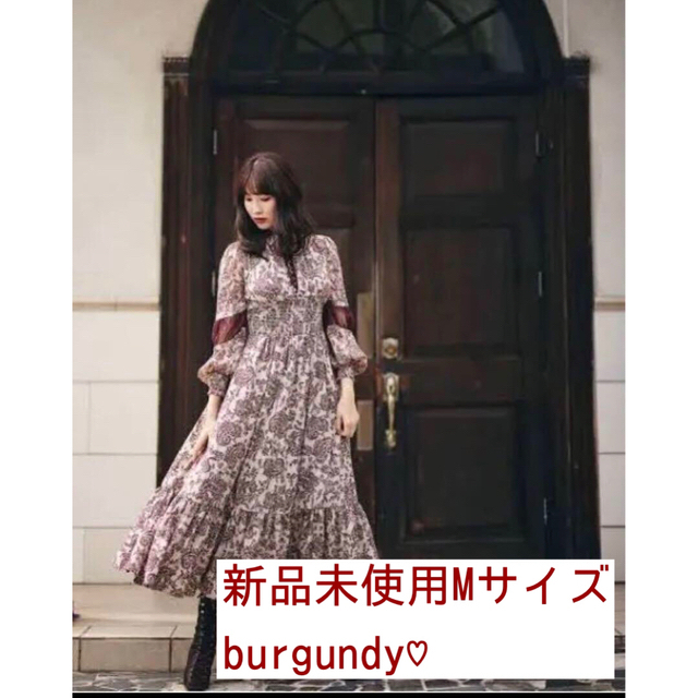 Her lip to - Winter Floral Long-sleeve Dress Mサイズの通販 by ぷぷ ...