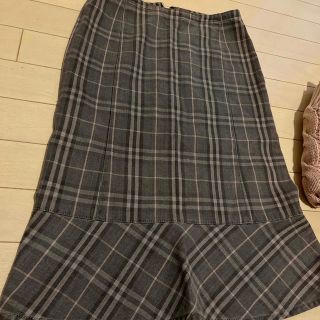 バーバリー(BURBERRY)のBurberry バーバリー チェックスカート36 新品同様(ひざ丈スカート)