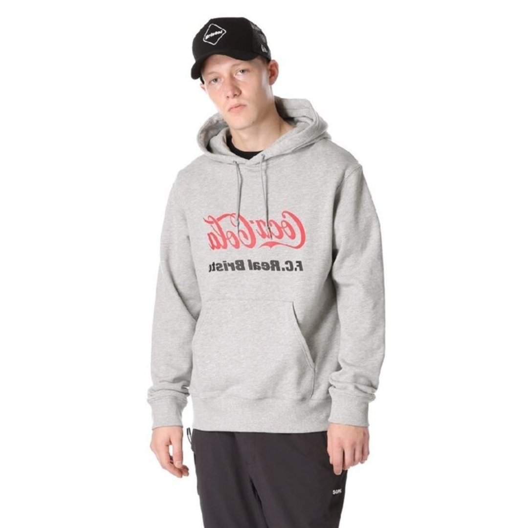 FCRB COCA-COLA MIRROR LOGO HOODIE グレイ M 1