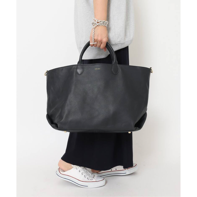 DEUXIEME CLASSE(ドゥーズィエムクラス)のCELERI/セルリ★TOTE BAG★ネイビー レディースのバッグ(トートバッグ)の商品写真