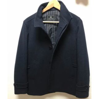 MEN'SBIGI　メンズビギ　ステンカラーウールコート　メンズ　ブラック　M