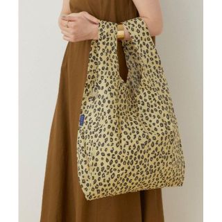 バグゥ(BAGGU)のBAGGU スタンダード　ハニーレオパード　ヒョウ柄　新品(エコバッグ)